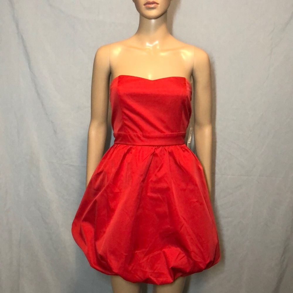 Sexy Red Puffer Dress
